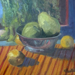 Katy Haskell Title: Pears in a Silver Dish