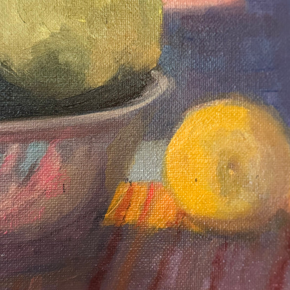 Katy Haskell Title: Pears in a Silver Dish