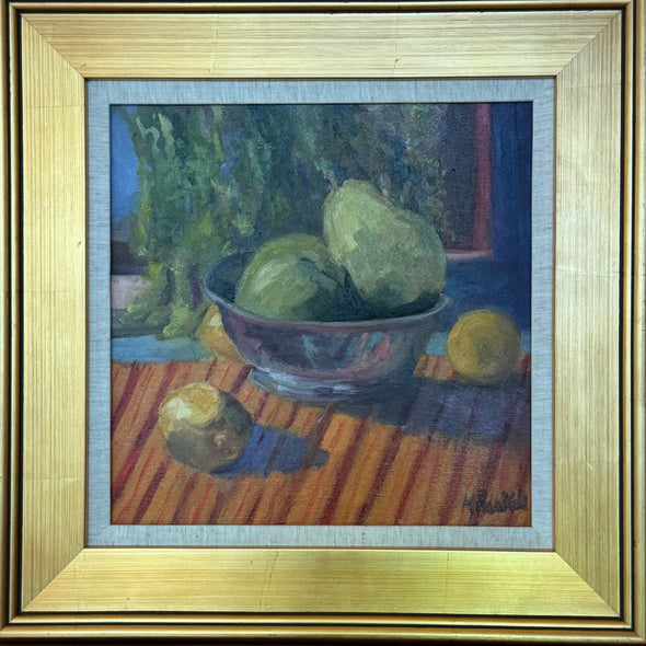 Katy Haskell Title: Pears in a Silver Dish