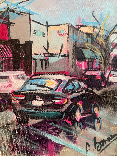 Bonner, Laura Title: Carytown on a Rainy Day