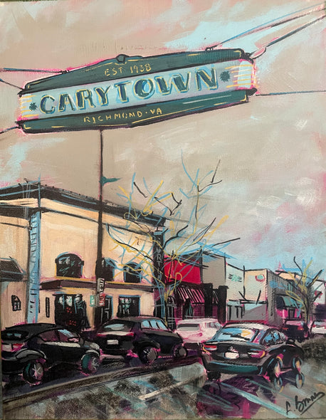 Bonner, Laura Title: Carytown on a Rainy Day