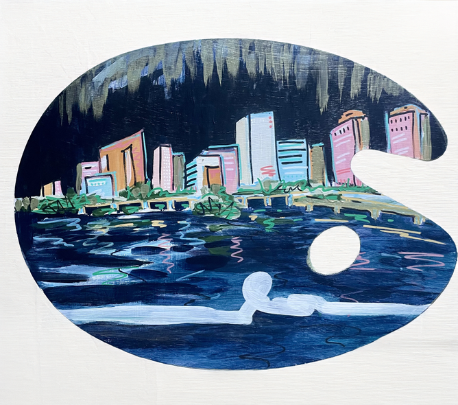 Bonner, Laura Title: RVA Skyline Artist's Palette