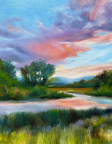 Lois Baird Title: River Flows Pink