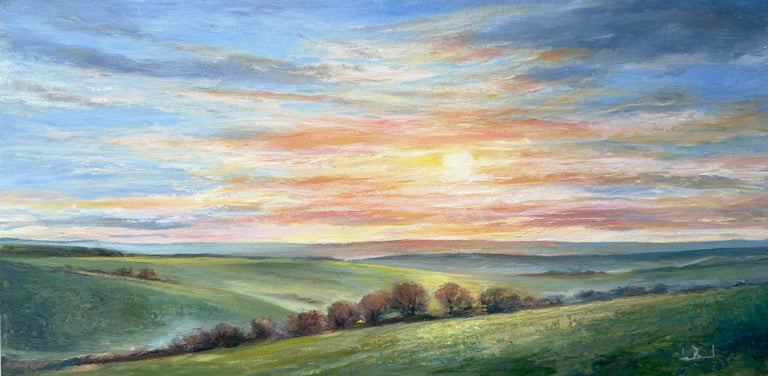 Lois Baird Title: Sunset on the River