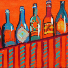 Mary Montague Sikes Title: Seven Bottles of Wine on the Wall