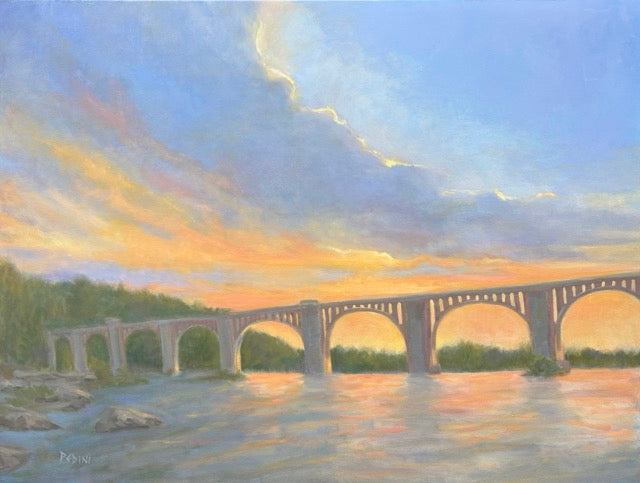 Mary Pedini Title: Sunset by the River