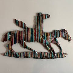 McFadden, Dorsey Title: Vintage Syroco Wood Wall Art Horses