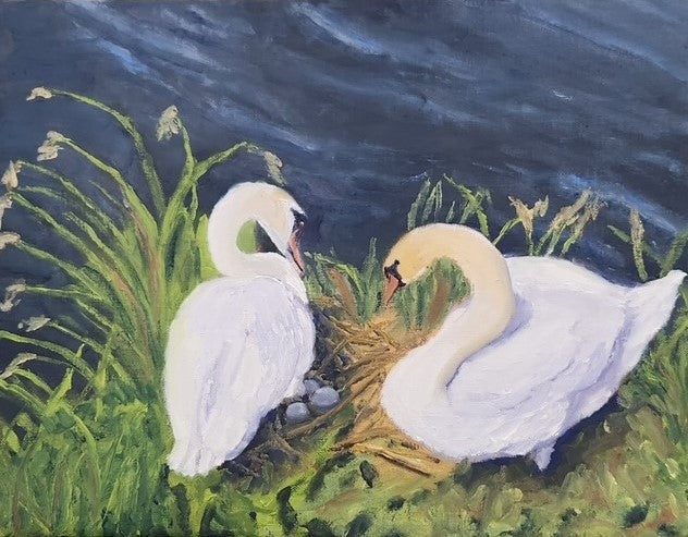 Engel, Mike Title: Nesting Swans