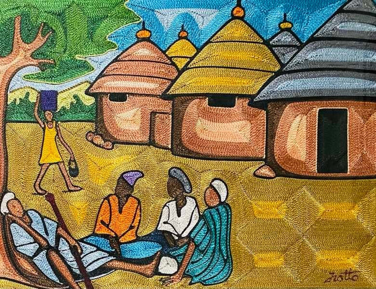 Mohammed, Babs Title: Chief Giving a Wisdom to his Elders