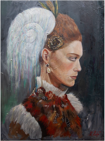 Nicolas Nadja Title: Elegance in Exotic Feathers