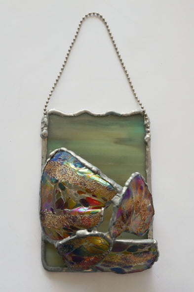 Norma Geddes Title: Iridescent Earthtones Wall Vase