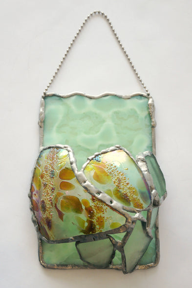 Norma Geddes Title: Seafoam Green Wall Vase