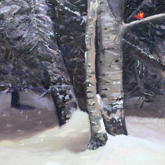 Porter Smith-Thayer Title: Snowy Trees with Visitor