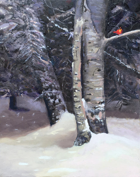 Porter Smith-Thayer Title: Snowy Trees with Visitor