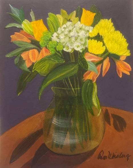Pam Weisberg Title: Flowers in a Glass Vase