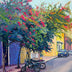 Poupore, Patricia  title: Bikes Under the Bougainvillea