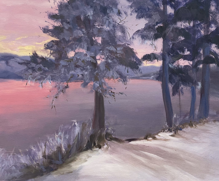 Renee Gleason Title: Snowy Sunset