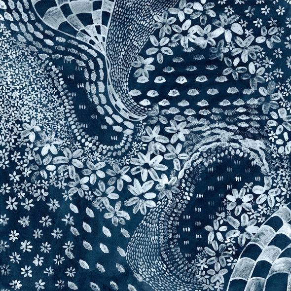 Renée Stramel Title: Indigo Batik Swirl