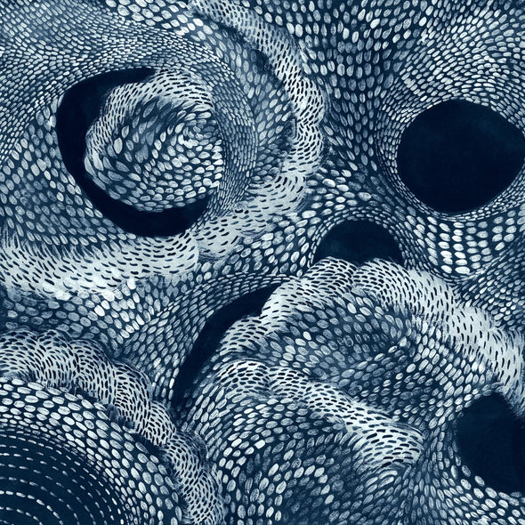 Renée Stramel Title: Indigo Waves I