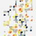 Renee Stramel Title: Tile Array in Indigo, Orange and Ginko