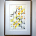 Renee Stramel Title: Tile Array in Indigo, Orange and Ginko