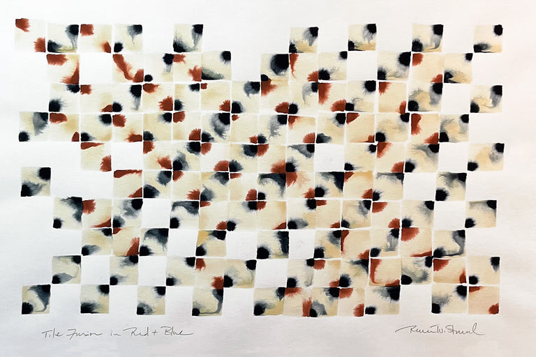 Renee Stramel Title: Tile Fusion in Red & Blue