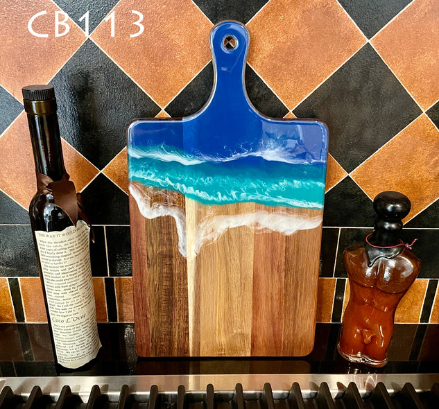 Ron Leone Title: ‘Art that Resin-ates’ Cutting & Serving Boards