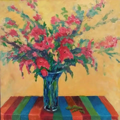 Duda, Rosemary Title: Still Life with Striped Tablecloth