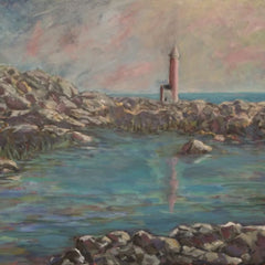 Rosemary Duda Title: Lighthouse on a Rocky Coast