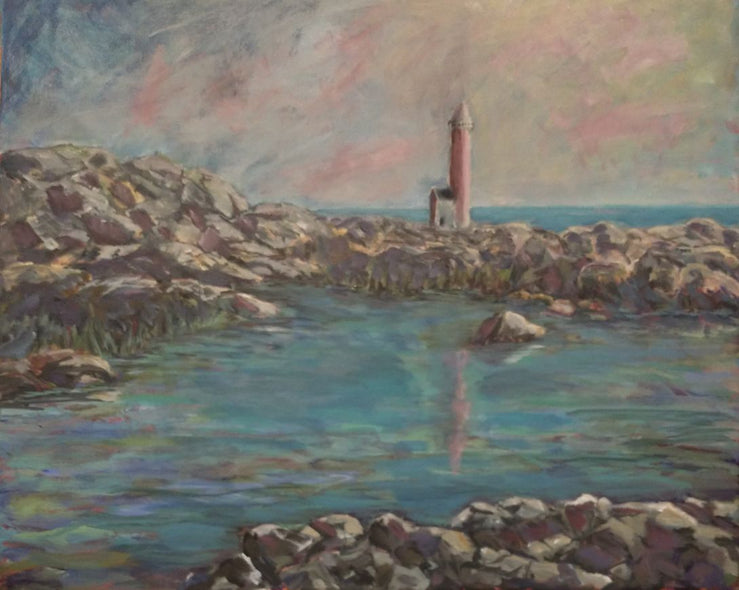 Rosemary Duda Title: Lighthouse on a Rocky Coast