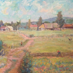 Rosemary Duda Title: Working In The Garden (After G. Korolev, with a nod to Van Gogh)
