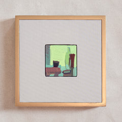 Sarah Calandro Title: Green Glow Color Study #4