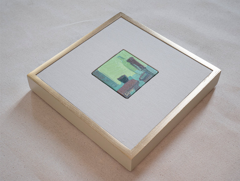 Sarah Calandro Title: Green Glow Color Study #4