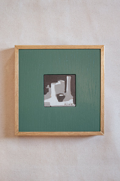 Sarah Calandro Title: Pink, Red Vases Value Study #1