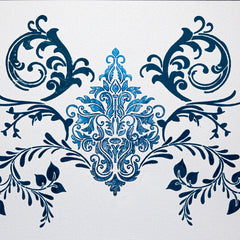 Syeda Mleeha Shah Title: Blue Dahlia Arabesque