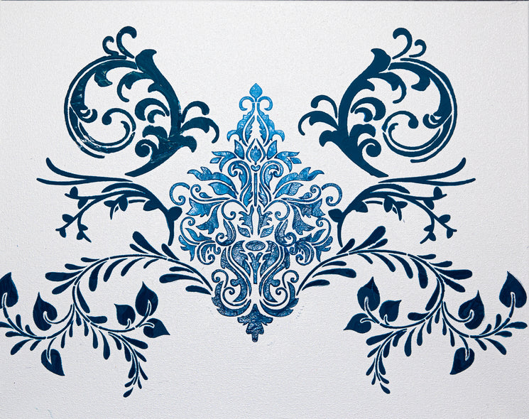 Syeda Mleeha Shah Title: Blue Dahlia Arabesque