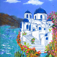 Syeda Mleeha Shah Title: Santorini, Greece