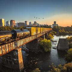 Tommy Nikitiuk Title: Tagged Train Sunrise