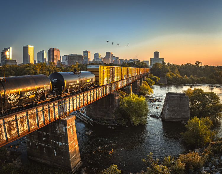 Tommy Nikitiuk Title: Tagged Train Sunrise