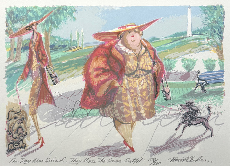 Cochran, David Title: The Day Was Ruined...They Wore the Same Outfit 16 x 20"