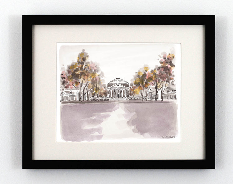 Peyton Millikan Title: The Rotunda, Purple Shadows, UVA