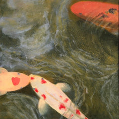 Wilhelmina Estrada Title: Koi Diptych, Left (Koi Series)