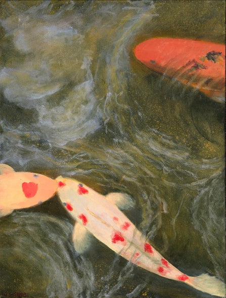 Wilhelmina Estrada Title: Koi Diptych, Left (Koi Series)