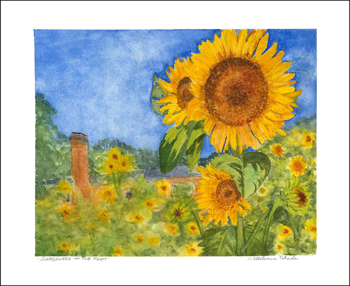 Wilhelmina Estrada Title: Sunflowers on the Farm