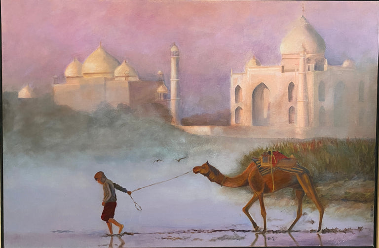 Wilhelmina Estrada Title: Sunrise on the Yamuna River
