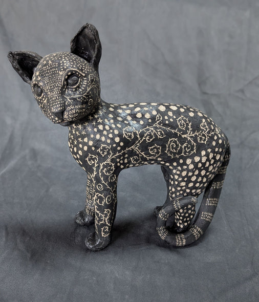 Debby Freed Title: Sgraffito Cat