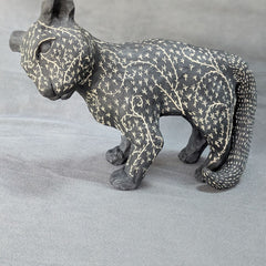 Debby Freed Title: Vines and Dandelion Seeds Spicy Sgraffito Cat