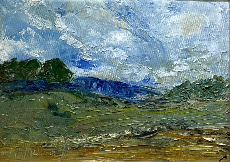 Mary Melton Title: Mountains on the Lake
