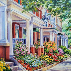 Beverley Jane Title: Porch Columns and Blooms