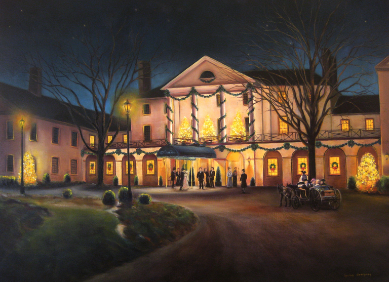 Gulay Berryman Title: The Williamsburg Inn at Christmas